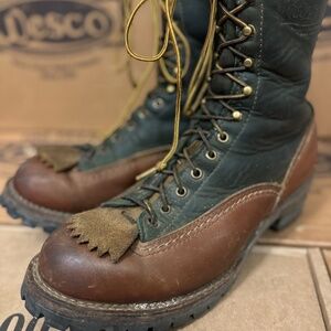 WESCO Custom Jobmaster Rare Forest Green Leather Size 10.5
